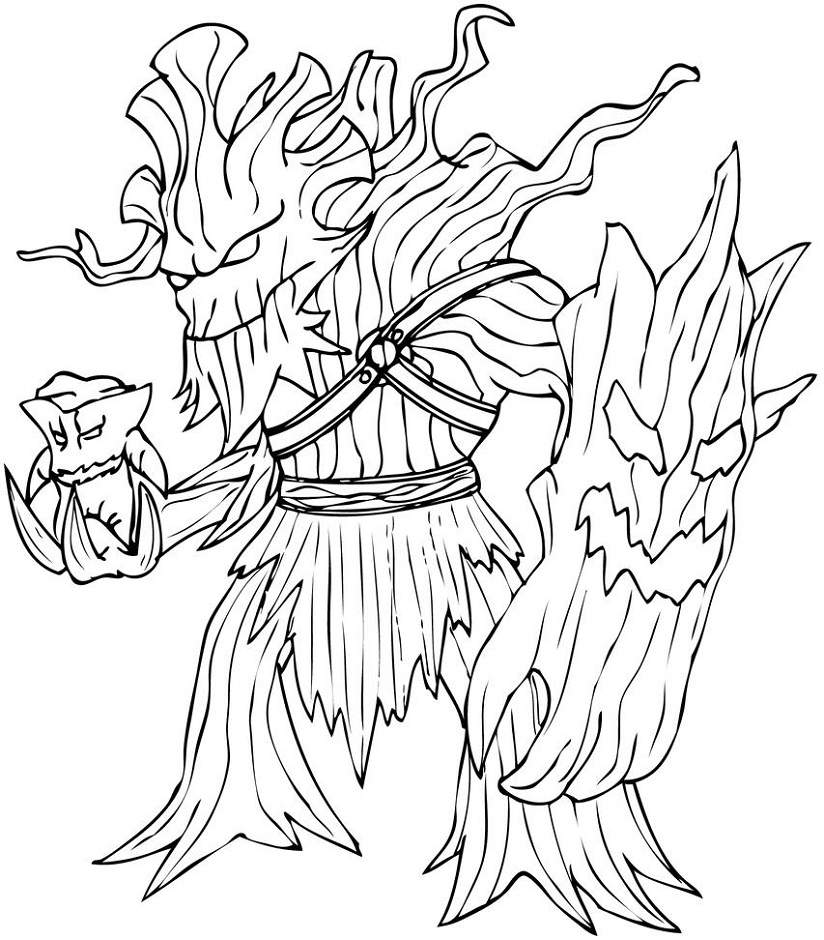Dibujo de Maokai para Colorear