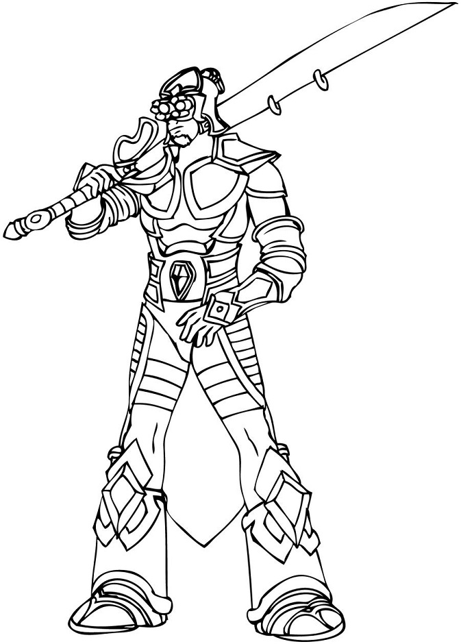 Dibujo de Master Yi para Colorear