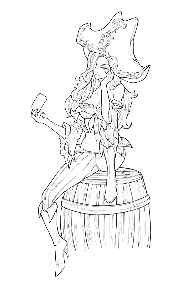 Dibujo de Miss Fortune para Colorear