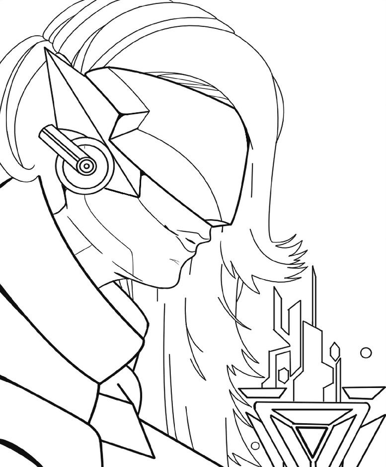 Dibujo de Proyecto Katarina para Colorear