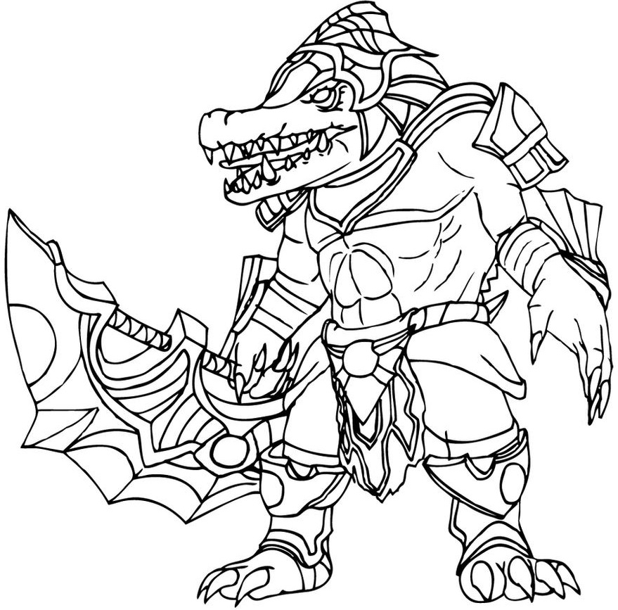 Dibujo de Renekton para Colorear