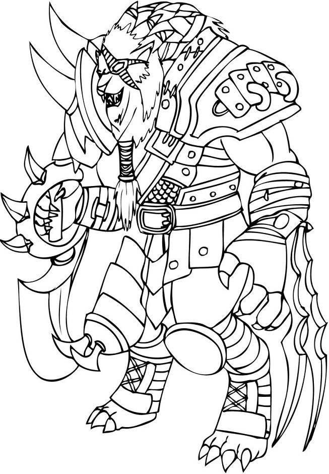 Dibujo de Rengar para Colorear