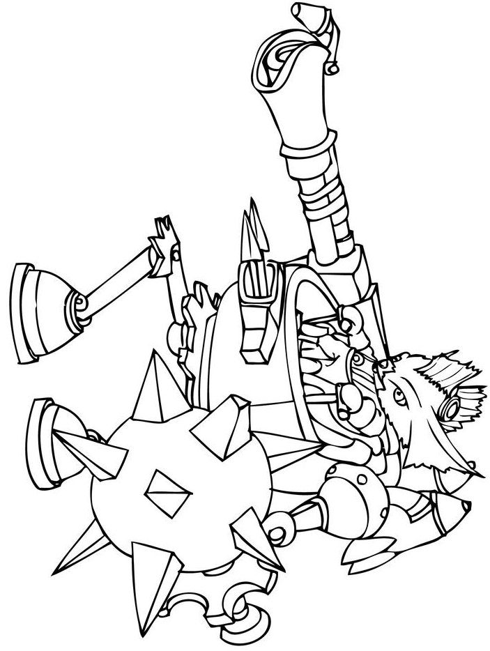 Dibujo de Rumble para Colorear