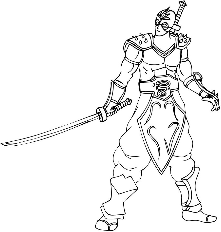 Dibujo de Shen para Colorear