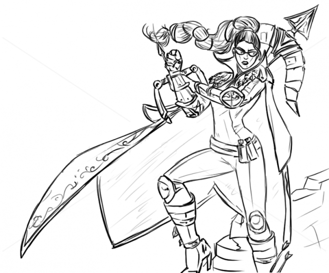 Dibujo de Vayne para Colorear