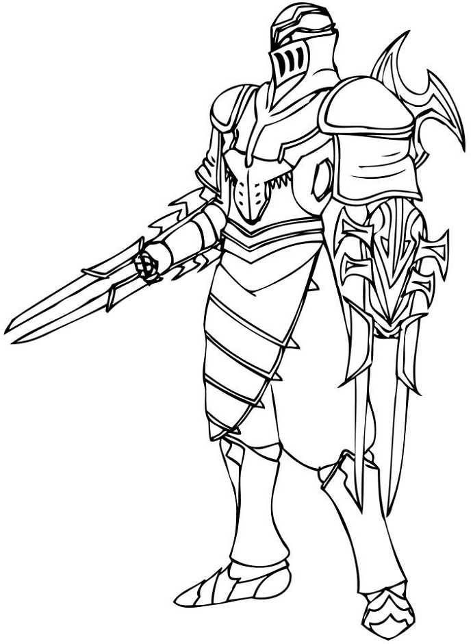 Dibujo de Zed para Colorear