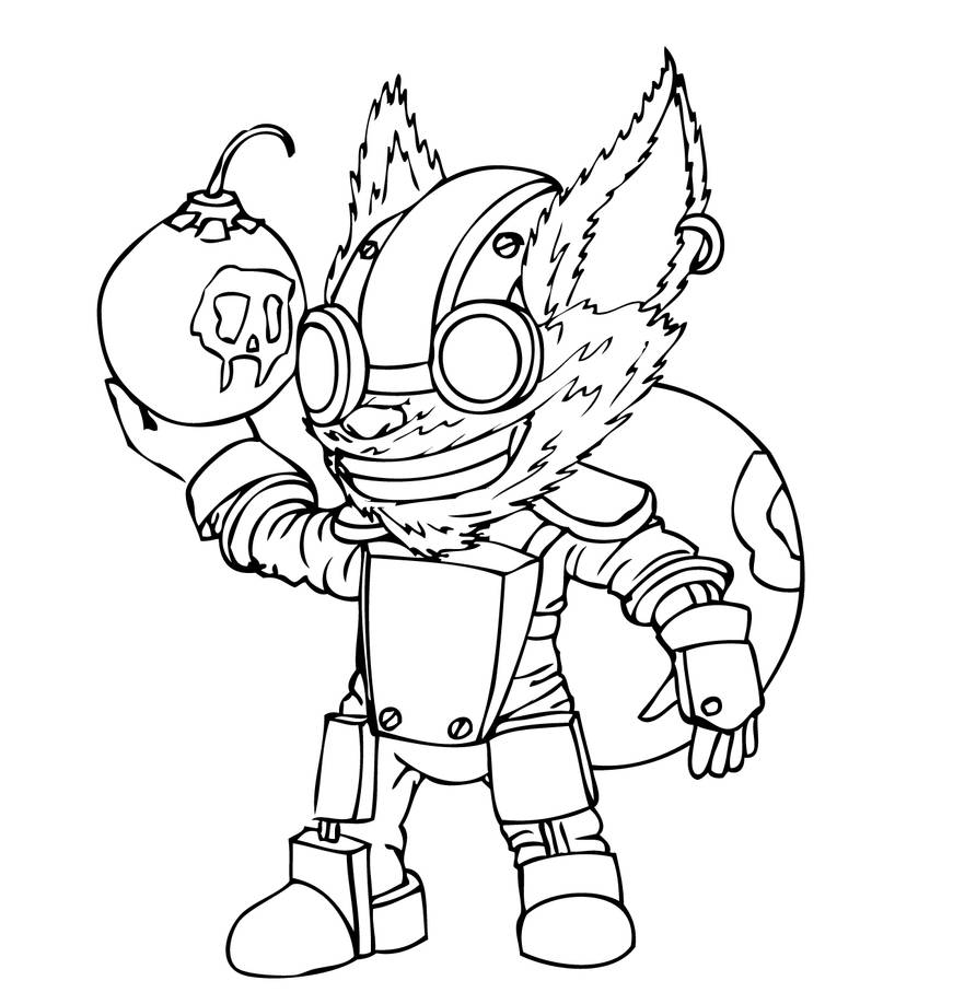 Dibujo de Ziggs para Colorear