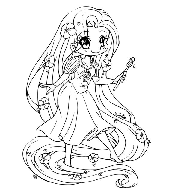 Dibujo de Zoe Arte de Fan para Colorear