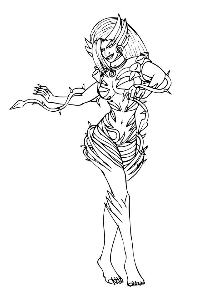 Dibujo de Zyra para Colorear