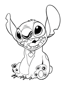 Dibujo de Puntada Feliz para Colorear