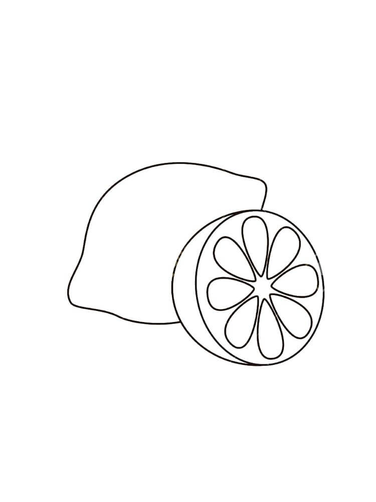 Dibujo de Bueno limón para Colorear