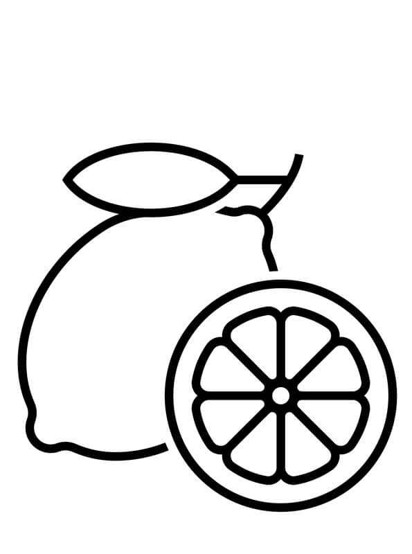 Dibujo de Básico limón para Colorear