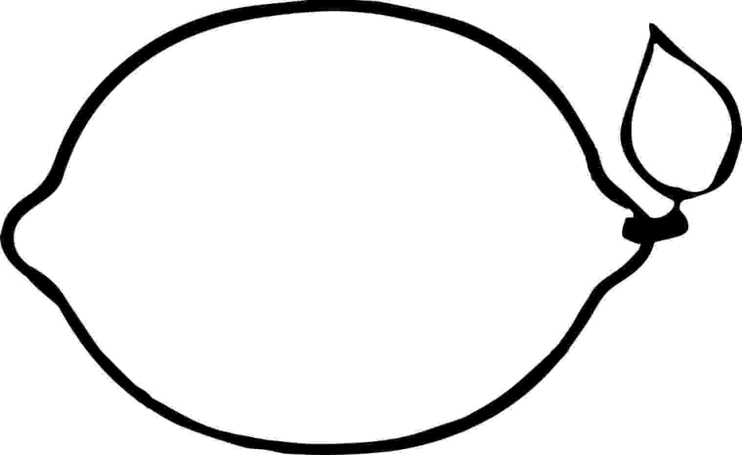 Dibujo de Limón para Colorear