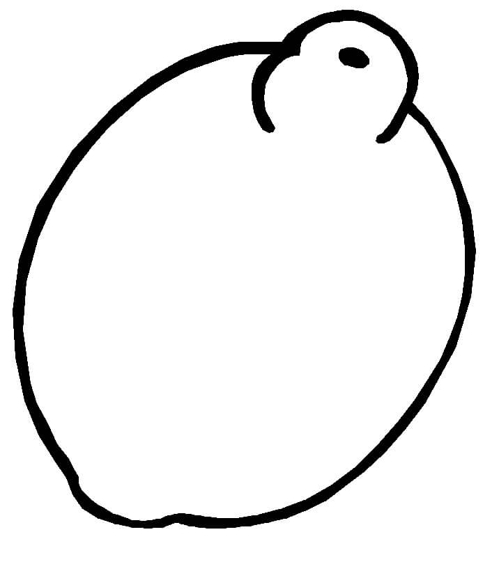 Dibujo de Simple limón para Colorear
