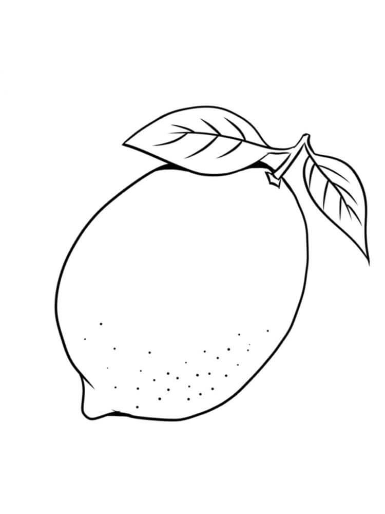 Dibujo de Impresionante limón para Colorear