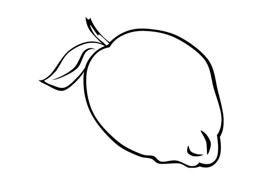 Dibujo de Limón fácil para Colorear