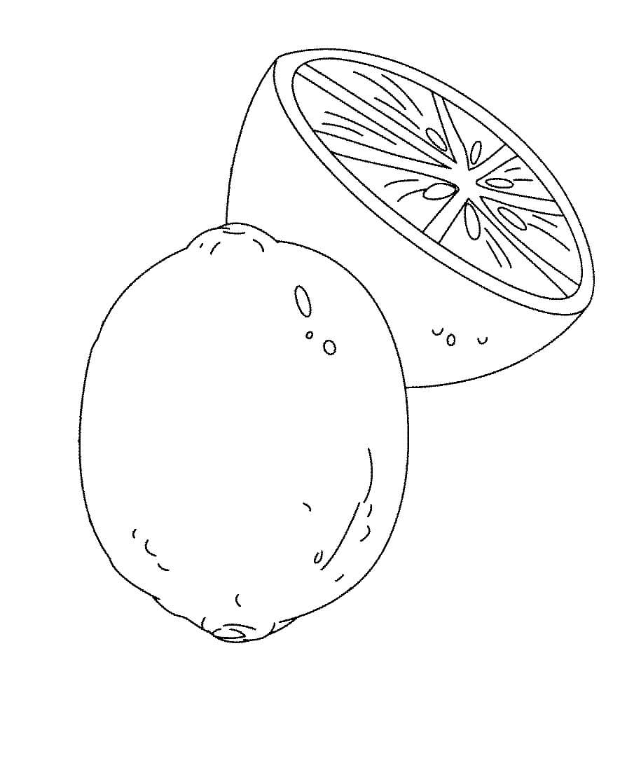 Dibujo de Limón Normal para Colorear