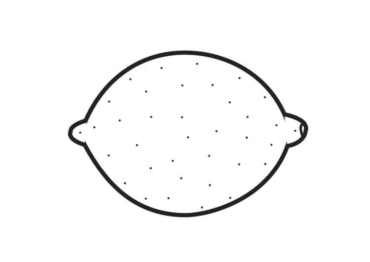 Dibujo de Limón Sencillo para Colorear