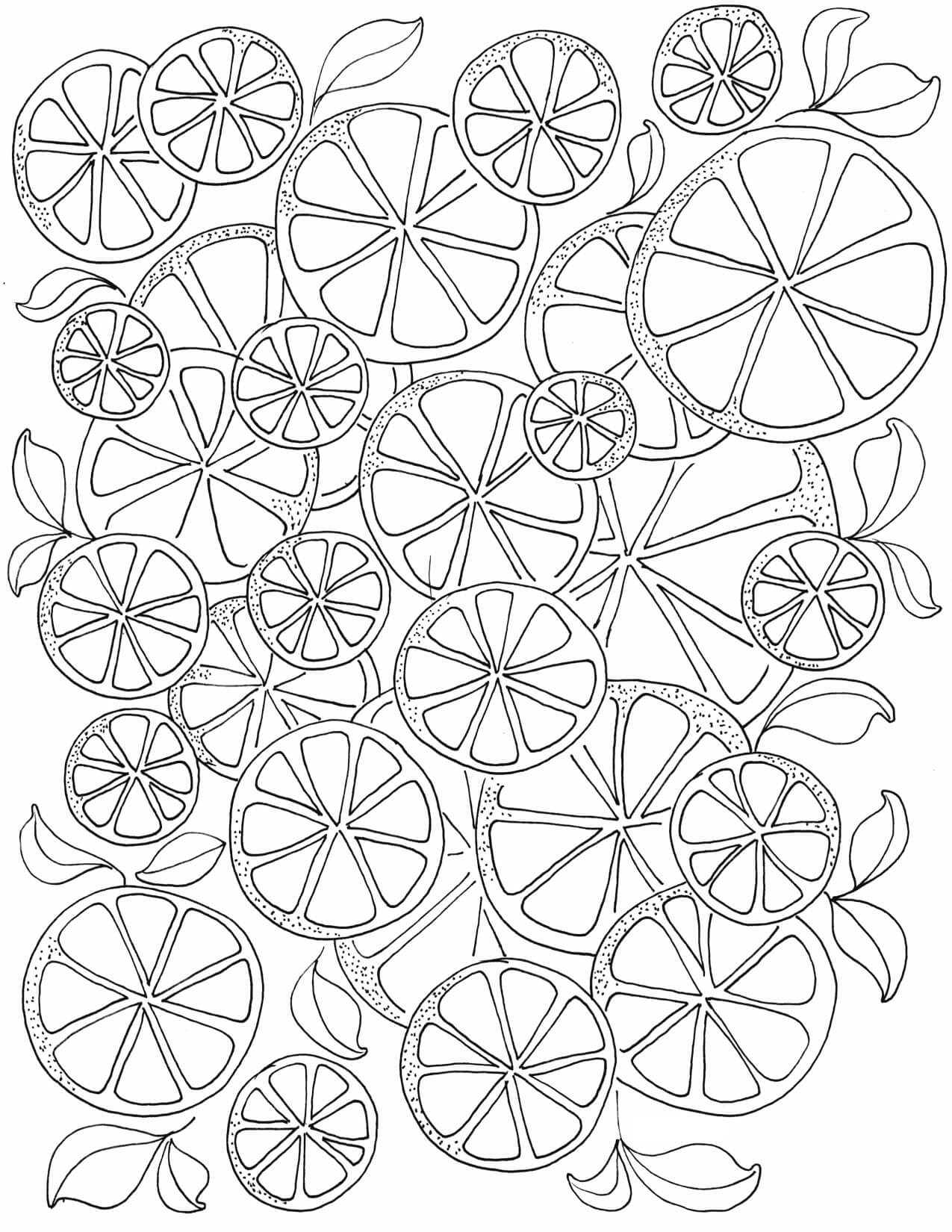 Dibujo de Limones para Colorear