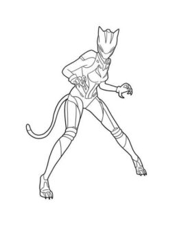 Dibujo de Lynx Max Tier Piel Lucha para Colorear
