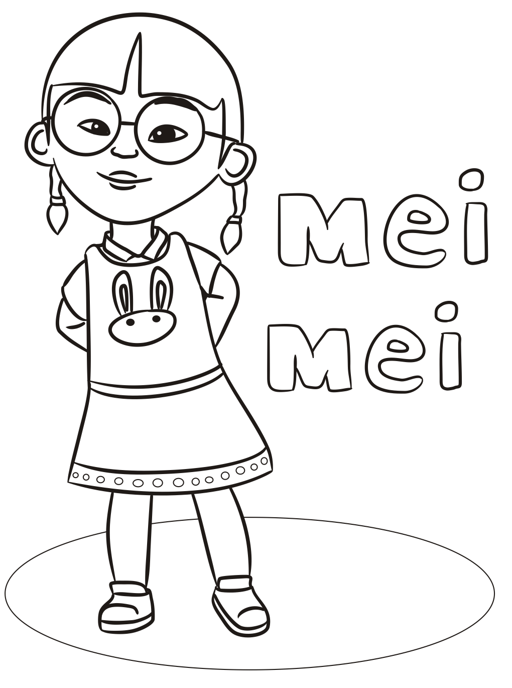 Dibujo de Linda Mei Mei para Colorear