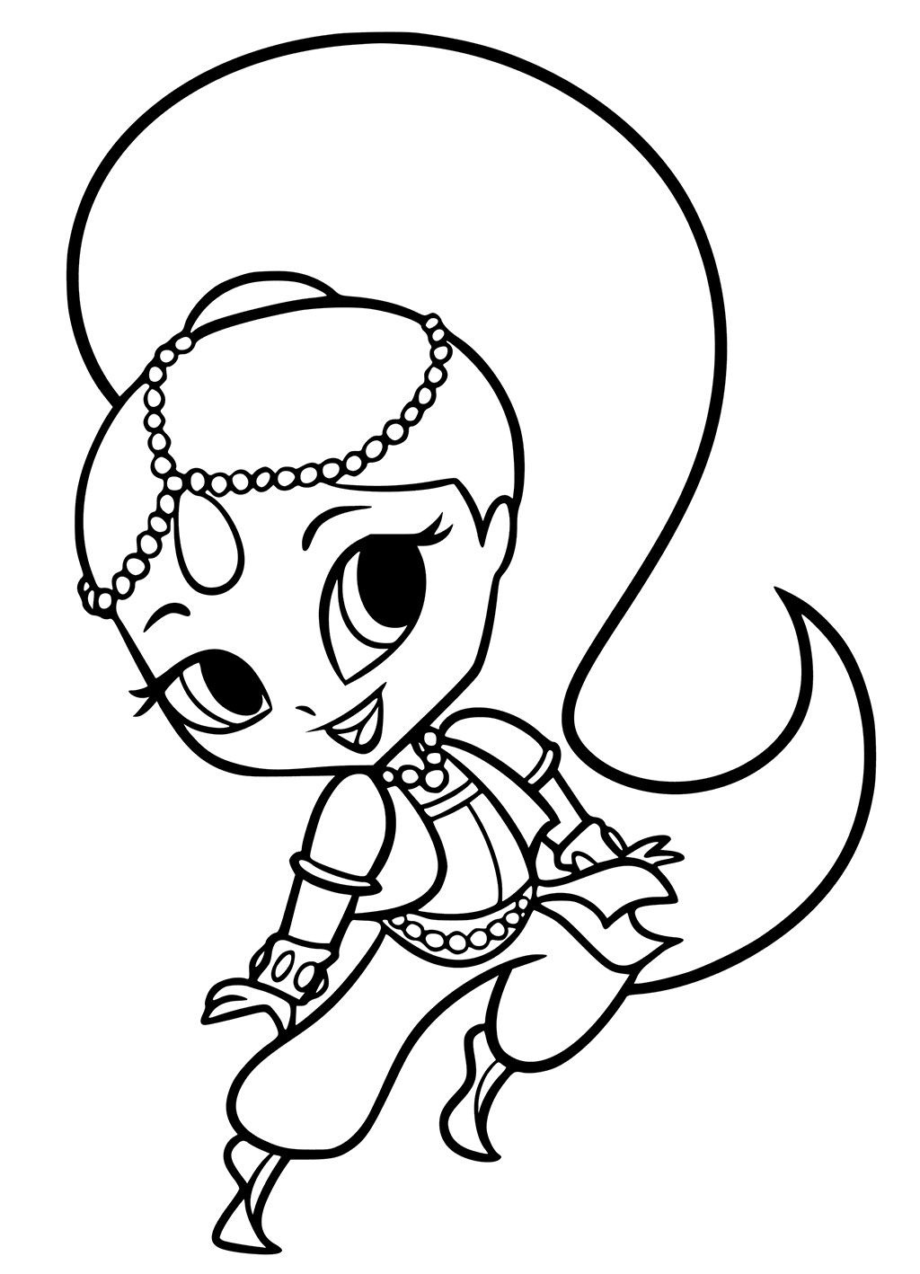 Dibujo de Linda Shimmer para Colorear