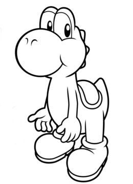 Dibujo de Lindo Yoshi para Colorear