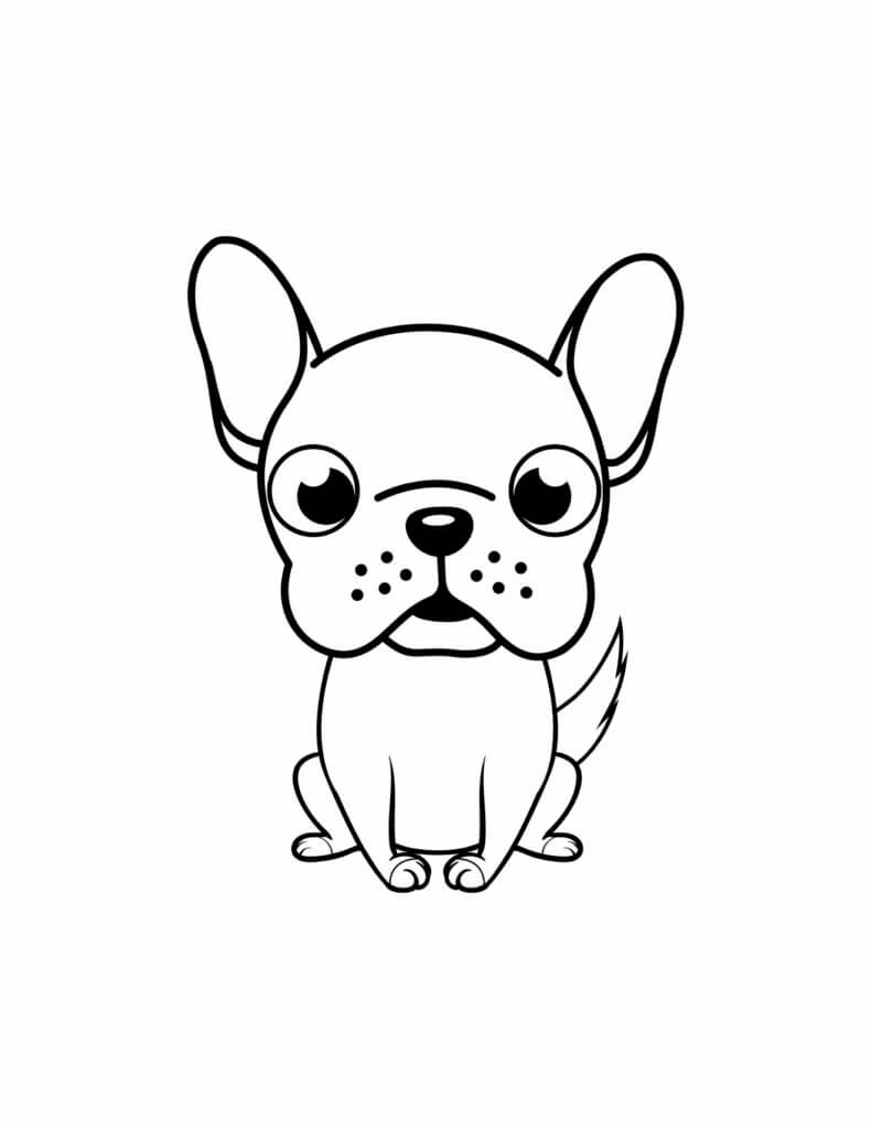 Dibujo de Lindo Pitbull para Colorear