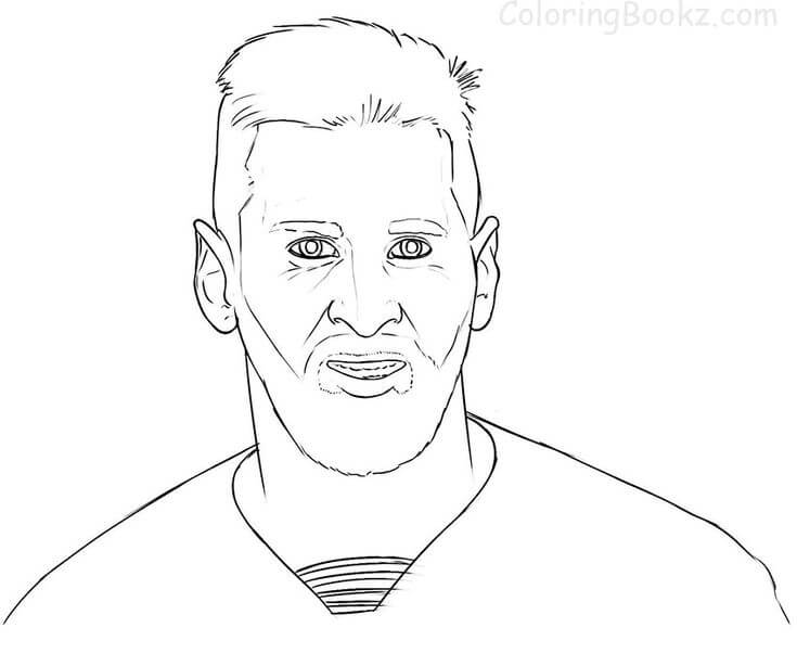 Dibujo de Buen Messi para Colorear