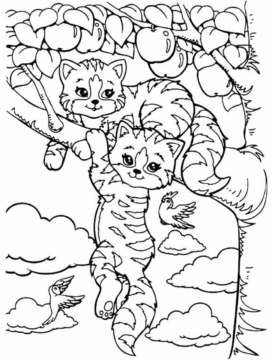 Dibujo de Tiempo de Juego y Girasol Lisa Frank para Colorear