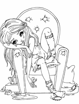 Dibujo de Triste Cafards para Colorear