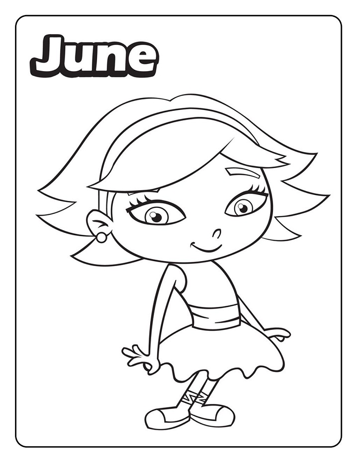 Dibujo de June para Colorear