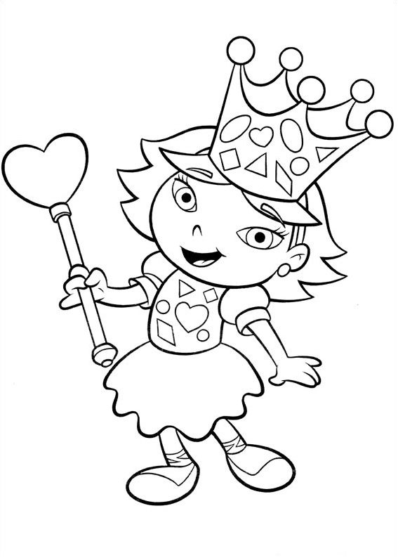 Dibujo de Junio en pequeñas Einsteins para Colorear