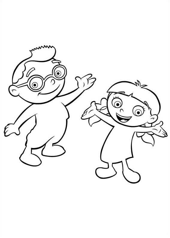 Dibujo de Leo y Annie para Colorear