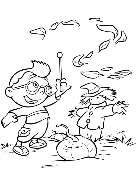 Dibujo de Leo y Maniqui para Colorear