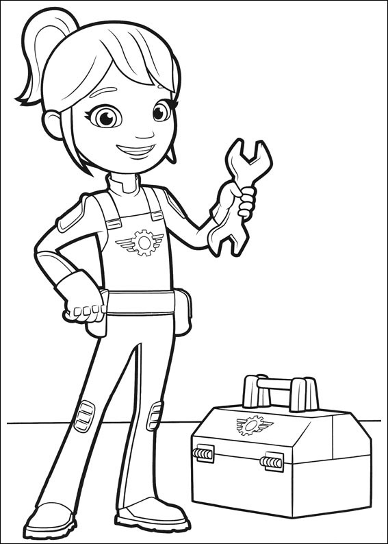 Dibujo de Gabby con Llave para Colorear