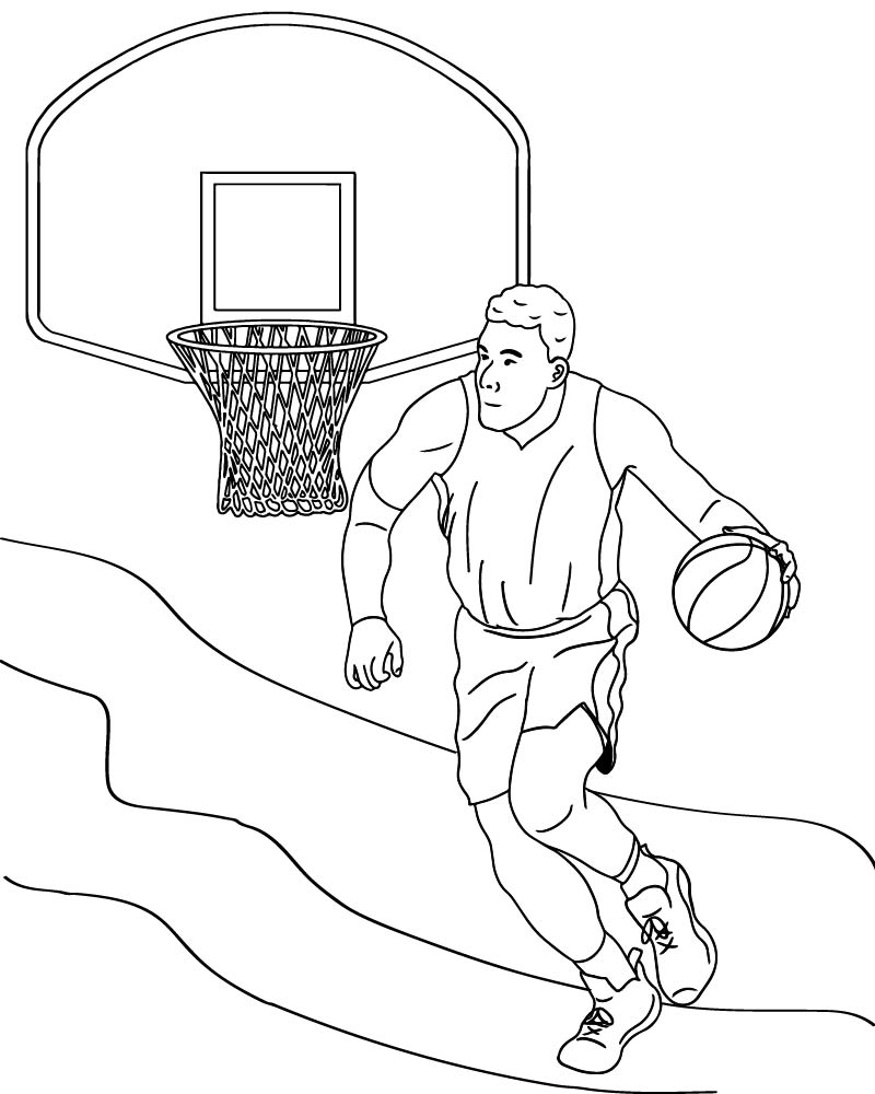 Dibujo de Free March Madness Coloring Page para Colorear