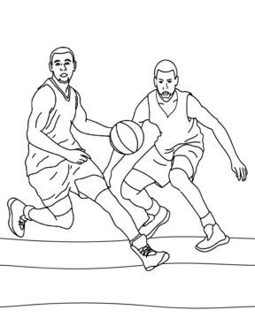 Dibujo de March Madness Adult Coloring Page para Colorear