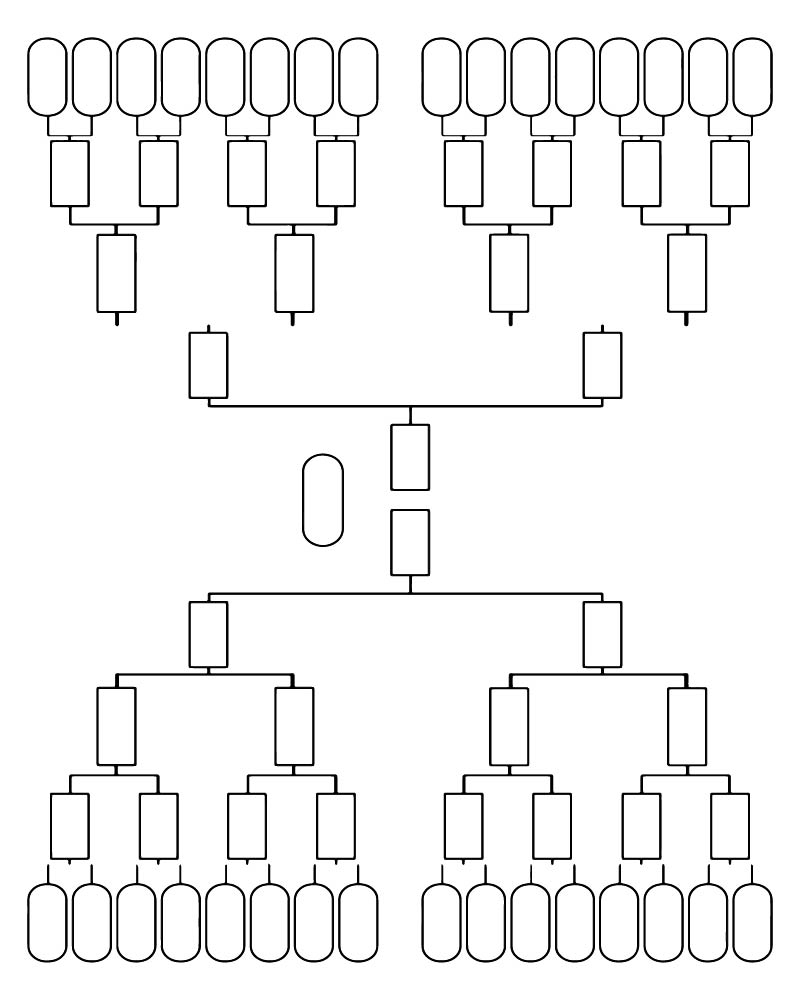 Dibujo de March Madness Bracket Coloring Page para Colorear