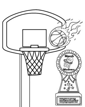 Dibujo de March Madness Coloring Page para Colorear