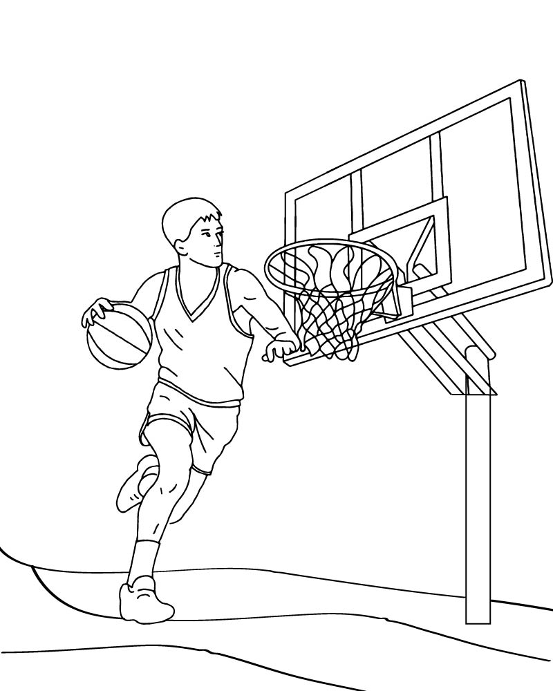Dibujo de March Madness Fan Coloring Page para Colorear