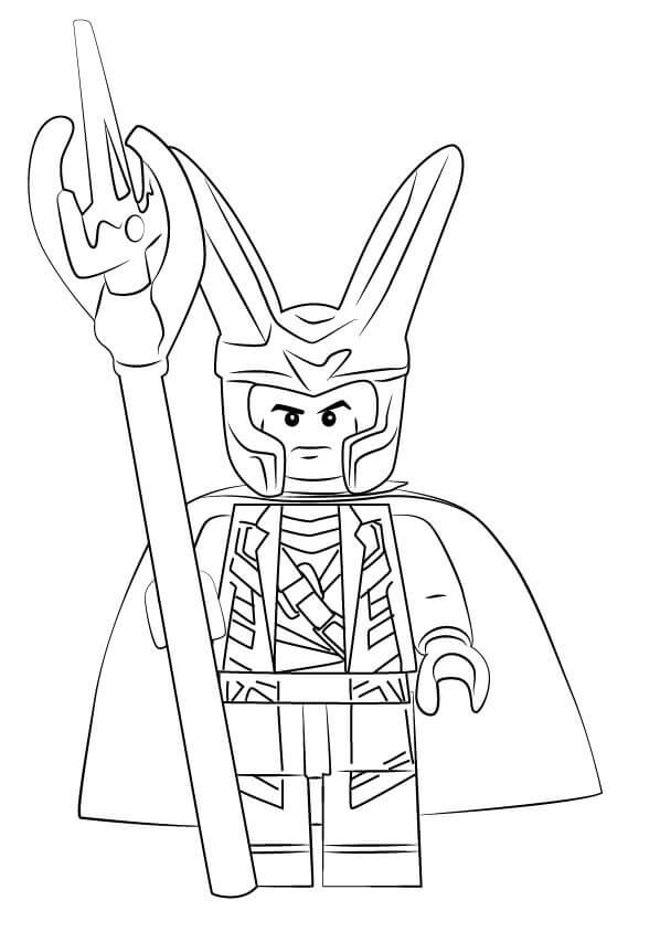 Dibujo de Lego Loki para Colorear