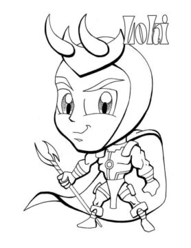 Dibujo de Tiny Loki para Colorear