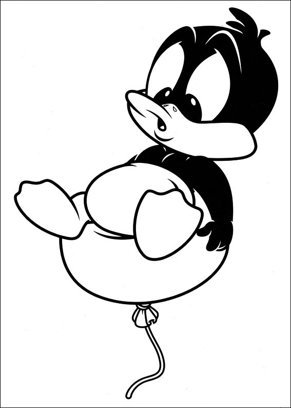 Dibujo de Bebé Lucas en Globo para Colorear