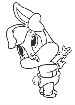 Dibujo de Feliz bebé Lola para Colorear