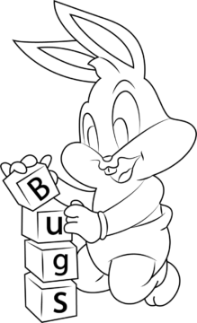 Dibujo de Insectos bebé Felices para Colorear
