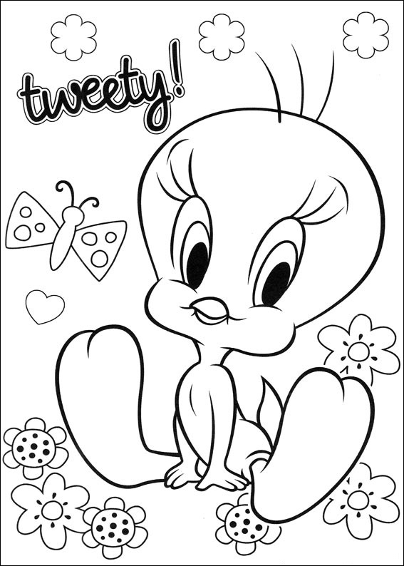 Dibujo de Piolin Looney Tunes para Colorear