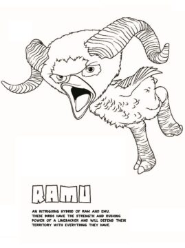 Dibujo de Ramu de los Croods para Colorear