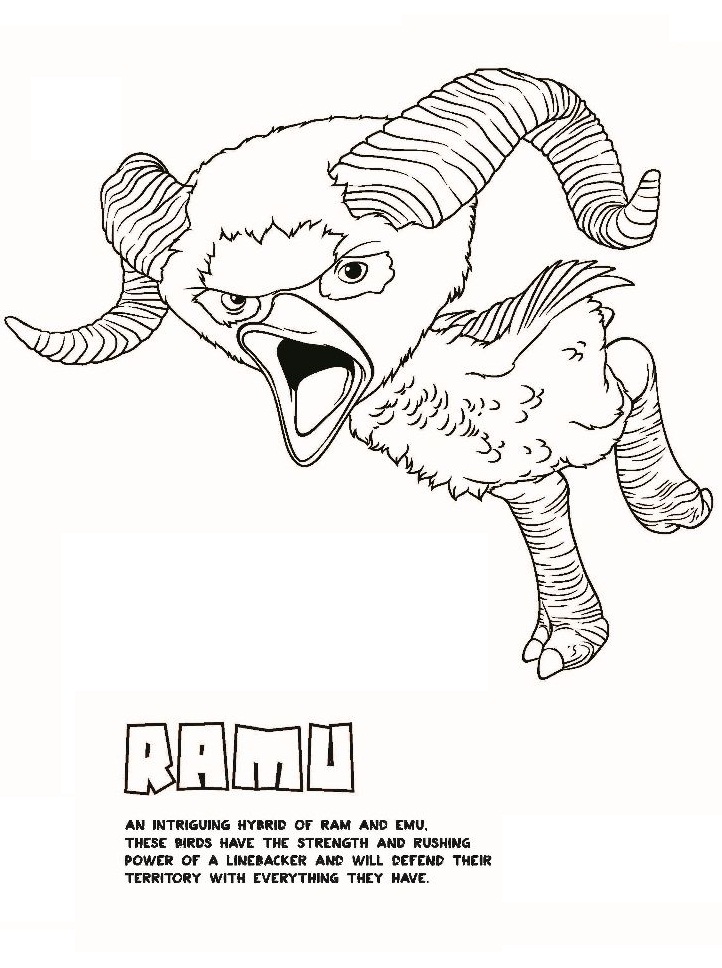 Dibujo de Ramu de los Croods para Colorear
