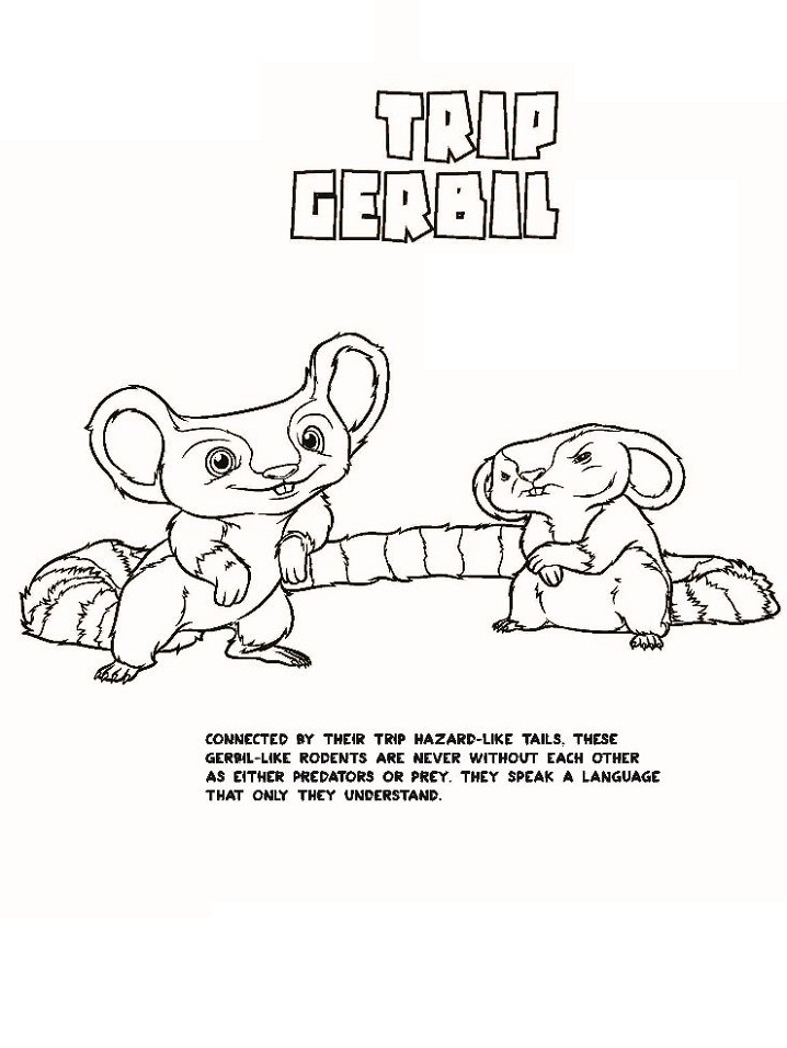 Dibujo de Trip Gerbil para Colorear